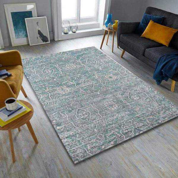 Grey Boho Chic Area Rug