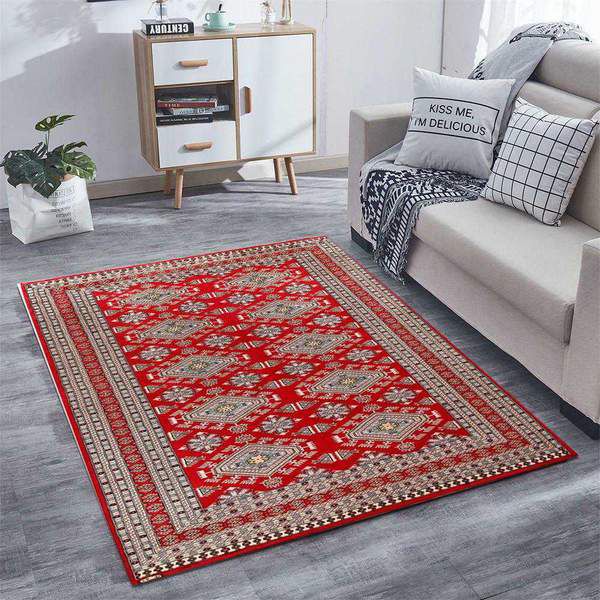 Red Caucasian Area Rug