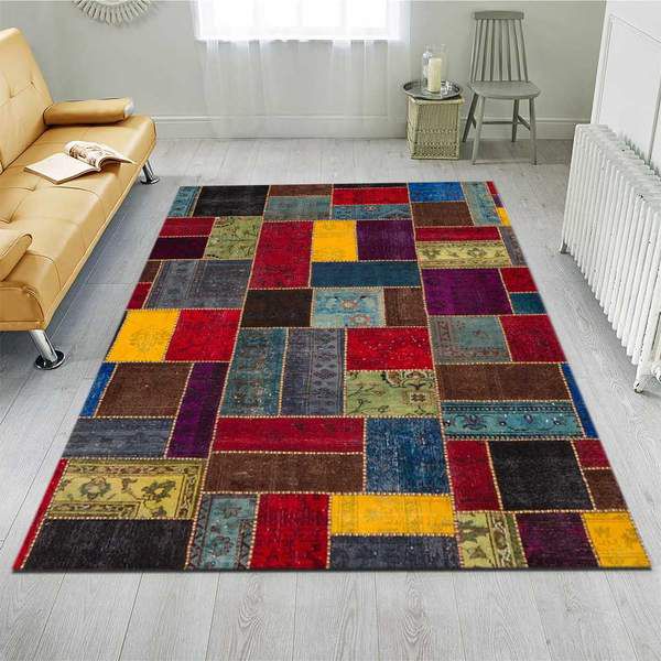 Multi-Color Overdyed Area Rug