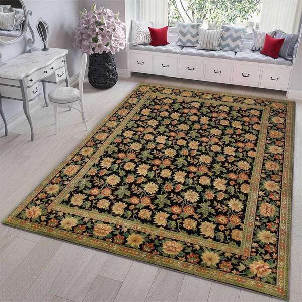 Black Persian Area Rug