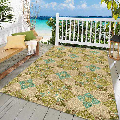 Beige Southwestern Area Rug