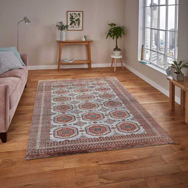 Grey Caucasian Area Rug