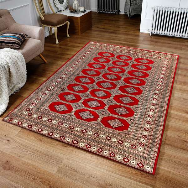 Red Bokhara Area Rug