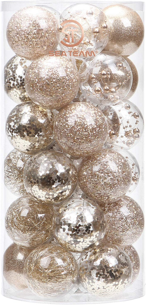 Clear Plastic Christmas Ball Ornaments