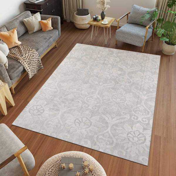 Grey Neutral Area Rug