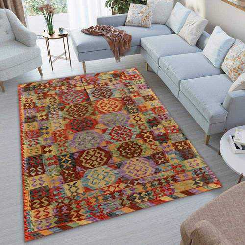 Multi-Color Kilim Area Rug