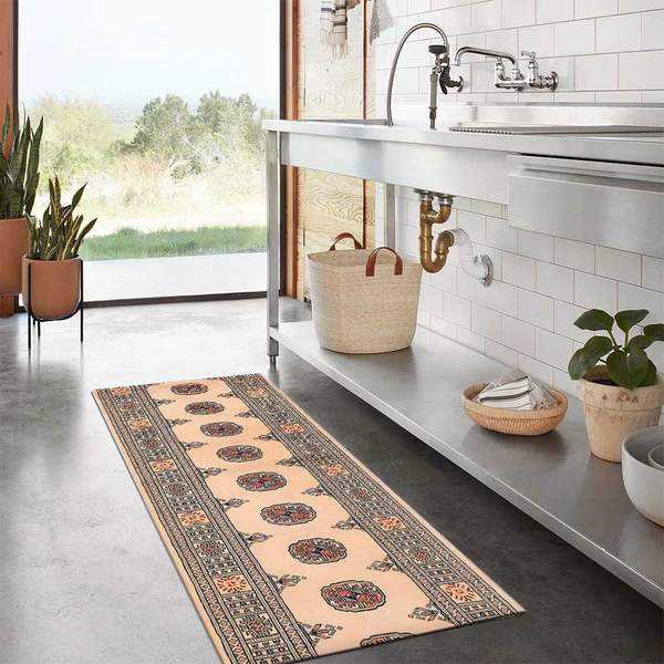 Ivory Bokhara Area Rug