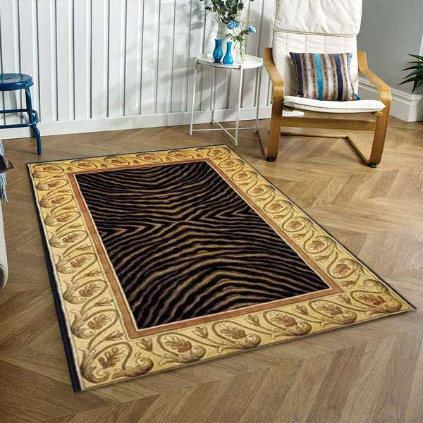 Black Contemporary Area Rug