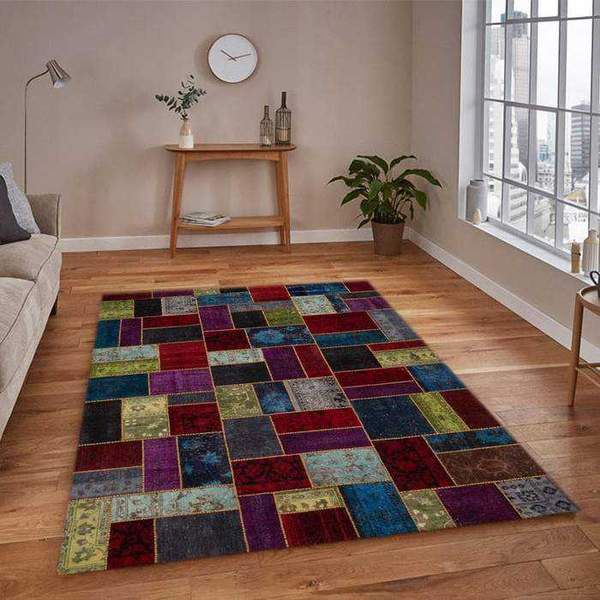 Multi-Color Overdyed Area Rug