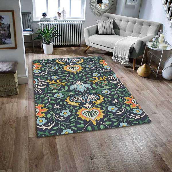 Multicolor Geometric Area Rug