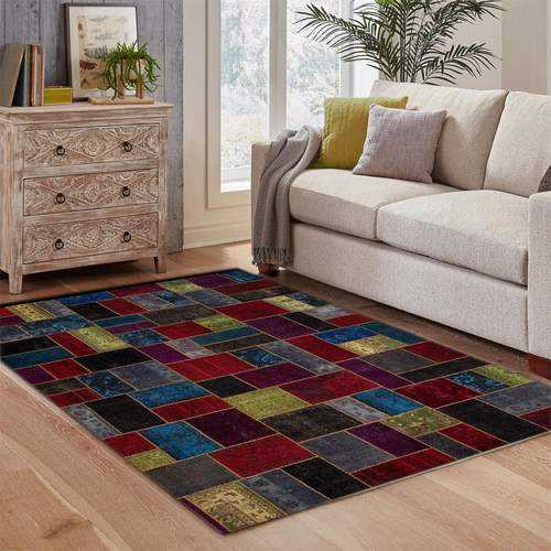 Multi-Color Overdyed Area Rug