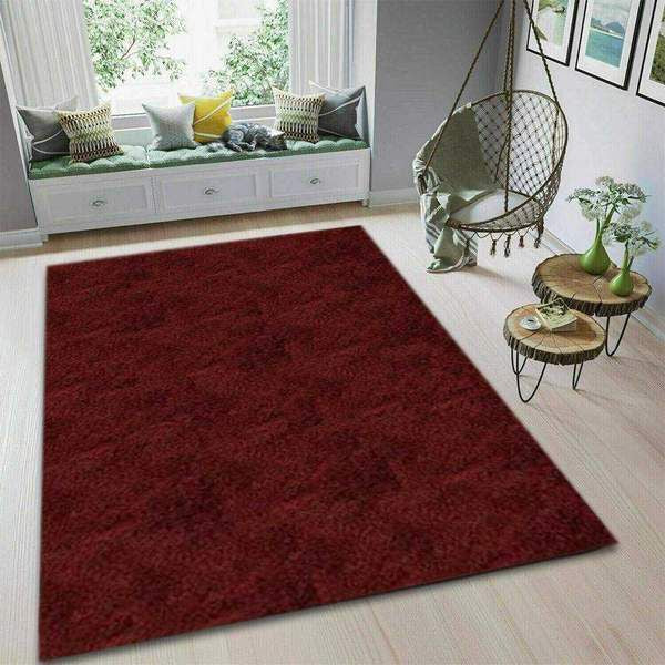 Red Shag Area Rug