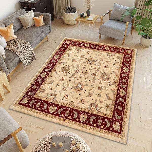 Ivory Oushak Area Rug