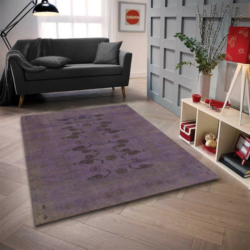 Purple Overdyed Area Rug