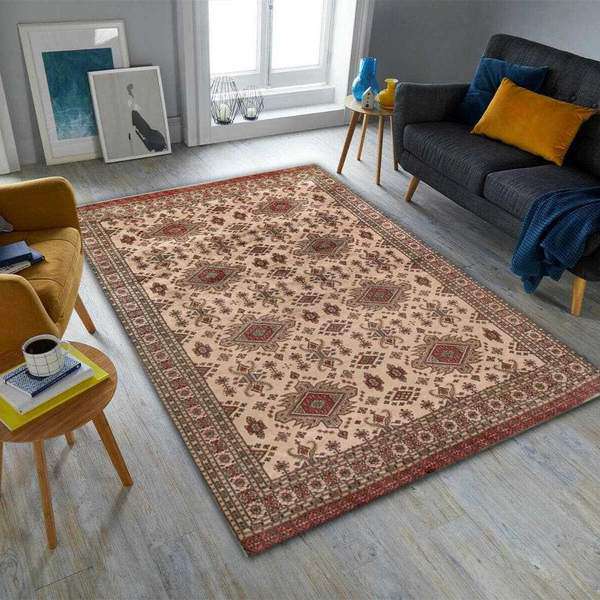 Tan Caucasian Area Rug