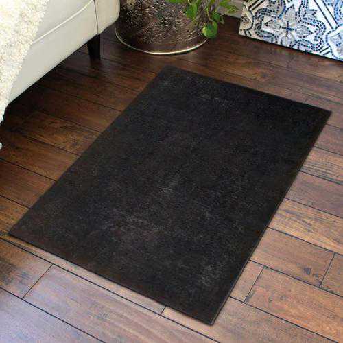 Black Overdyed Area Rug