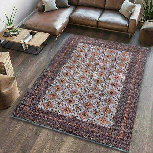 Grey Bokhara Area Rug