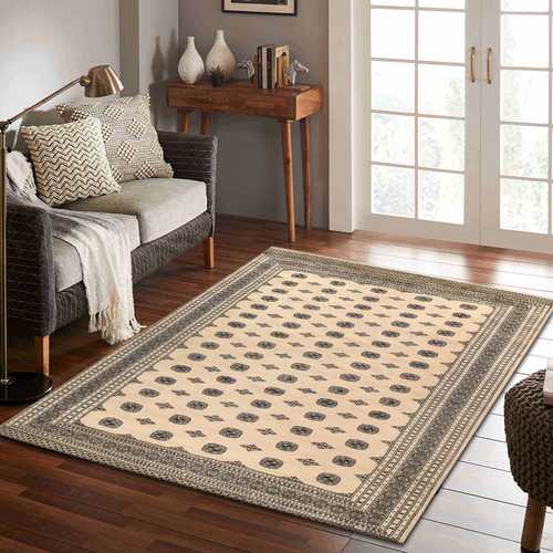 Ivory Bokhara Area Rug