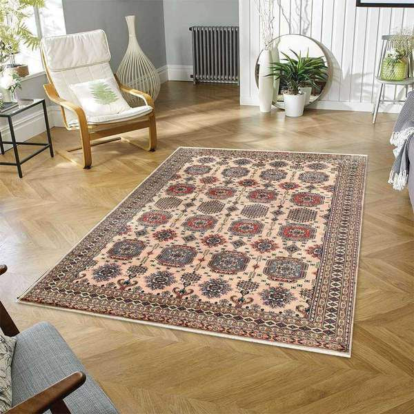 Ivory Caucasian Area Rug