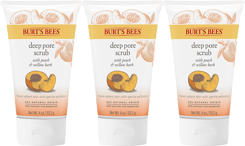 Burt's Bees Peach and Willow Bark Deep Pore Scrub