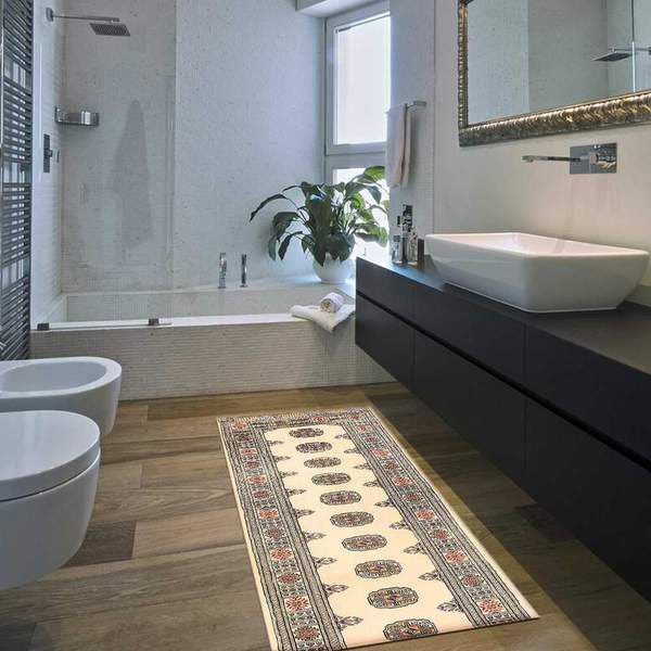 Decorating Mistakes: Toilet Rugs Toilet rugs are cut to fit around