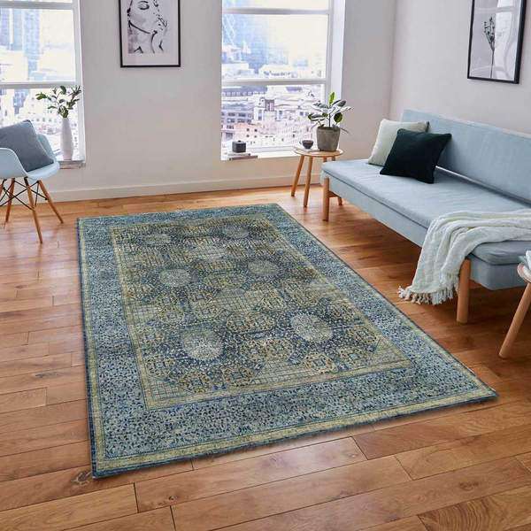 Grey Oushak Area Rug