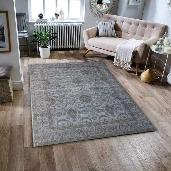 Grey Overdyed Area Rug