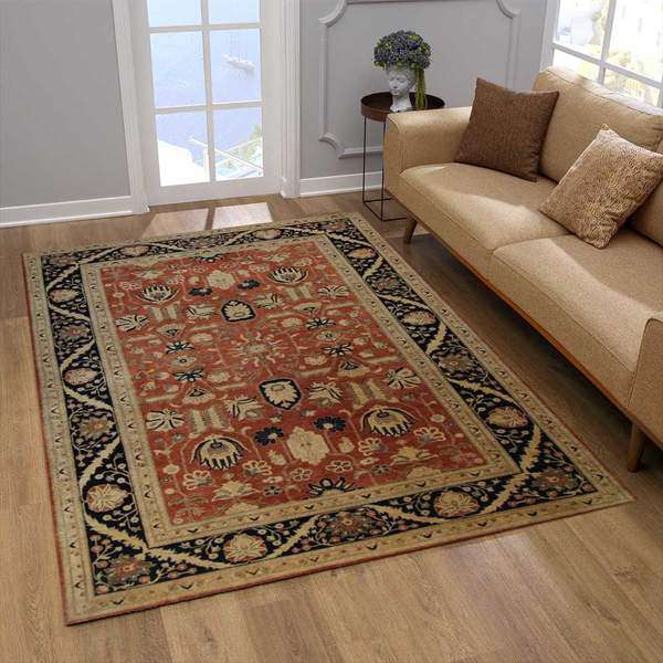 Red Ziegler Area Rug