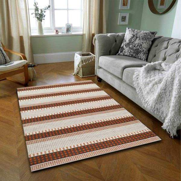 Multi-Color Flat Weave Area Rug