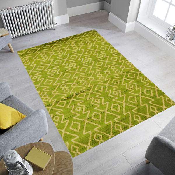  Green Contemporary Area Rug