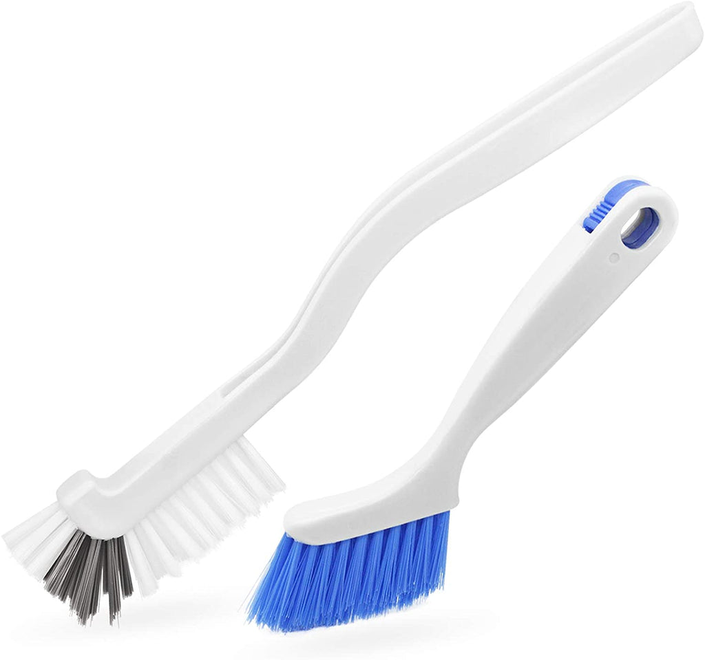 Shower Track And Grout Heavy Duty Scrub Brush w/ Comfort Grip & Stiff  Bristles