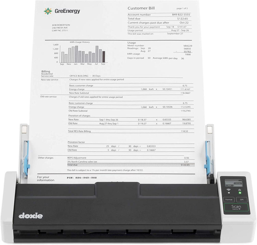Doxie Q2 Wireless Rechargeable Document Scanners