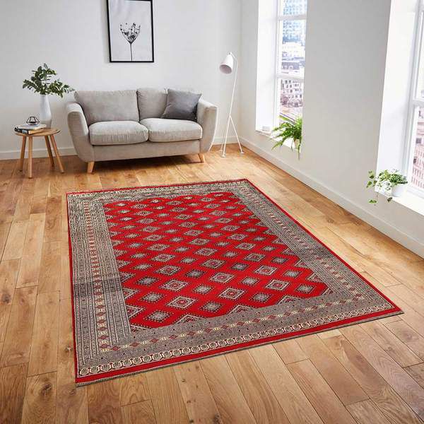  Red Bokhara Area Rug