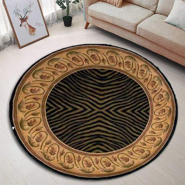 Black Contemporary Area Rug