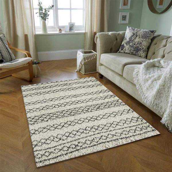 Ivory Shag Area Rug