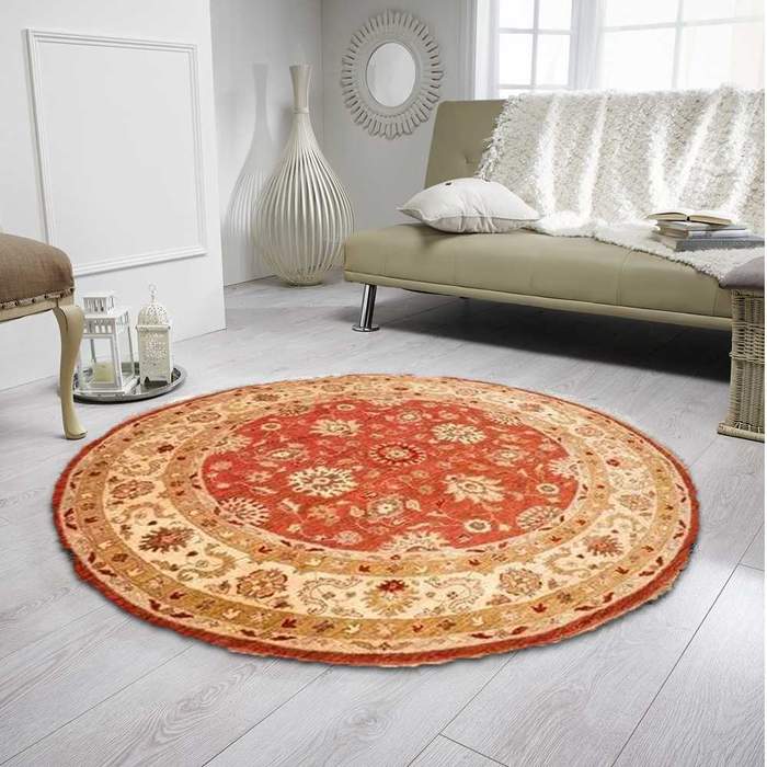 Orange Ziegler Area Rug