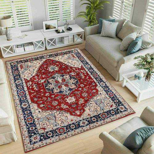 Red Oushak Area Rug