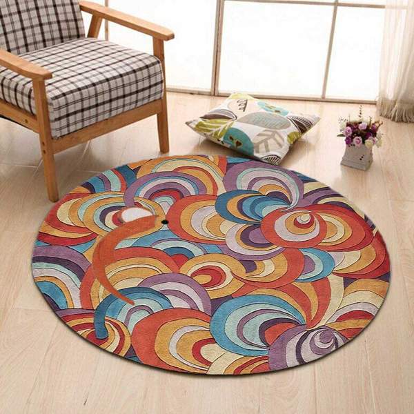 Multicolor Geometric Area Rug