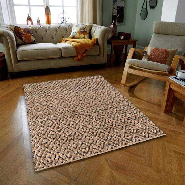 Brown Jute Area Rug