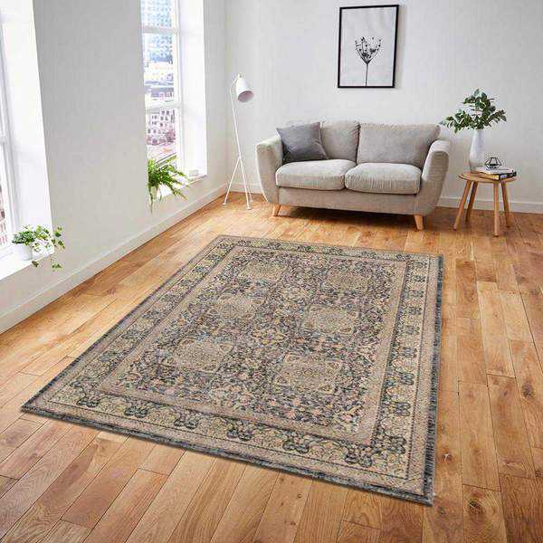 Grey Boho Chic Area Rug