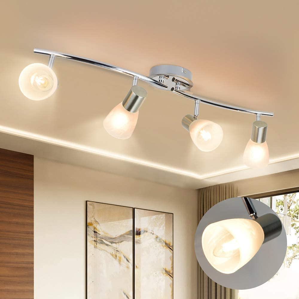 Beautiful Satin Track Lighting with Rectangle Layout - Includes Project  Product List! / Total Track Lighting Blog