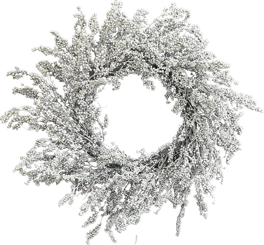 Huashen Silver Christmas Wreath