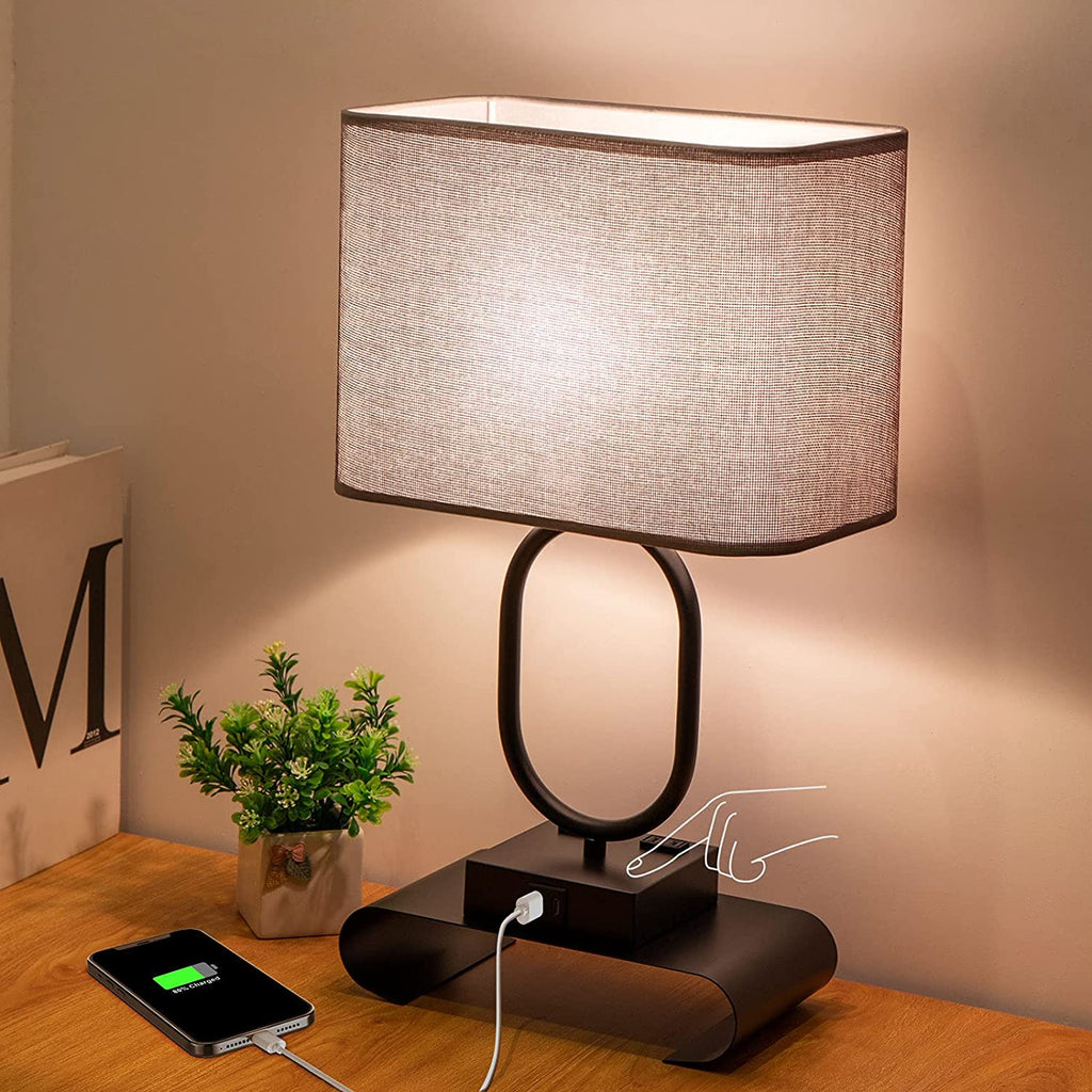 Focondot Modern Nightstand Lamp