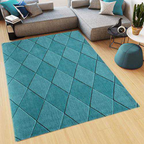 Teal Southwestern Area Rug