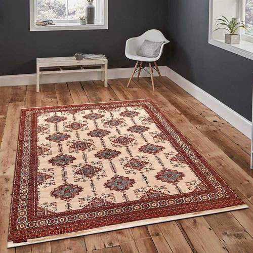 Ivory Bokhara Area Rug