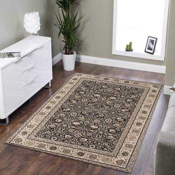 Black Boho Chic Area Rug