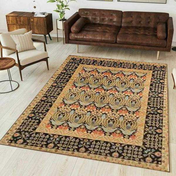  Ivory Ikat Area Rug