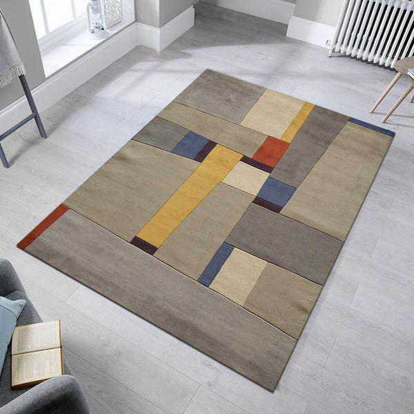 Multicolor Geometric Area Rug