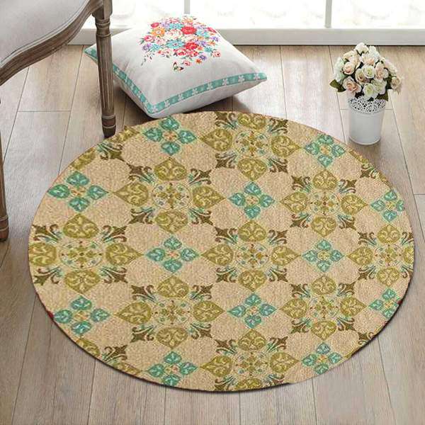 Beige Southwestern Area Rug