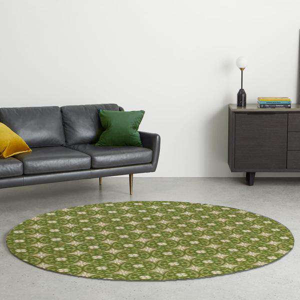 Green Southwestern Area Rug